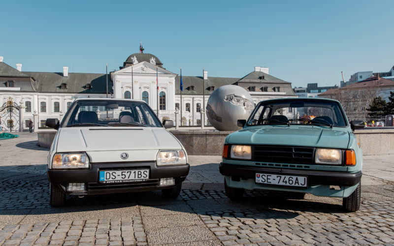 Postcommunist tour in old Škoda car