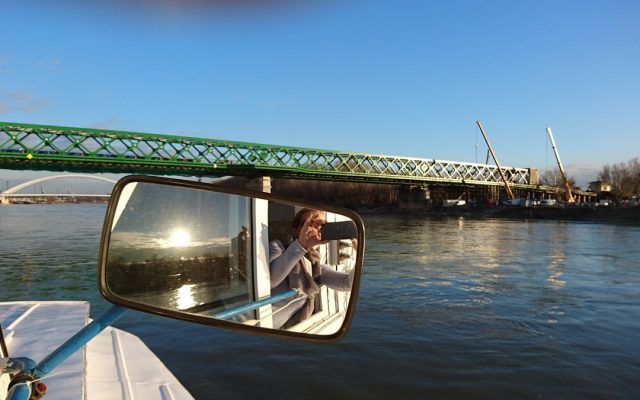 Panoramic cruise under the Bratislava bridges