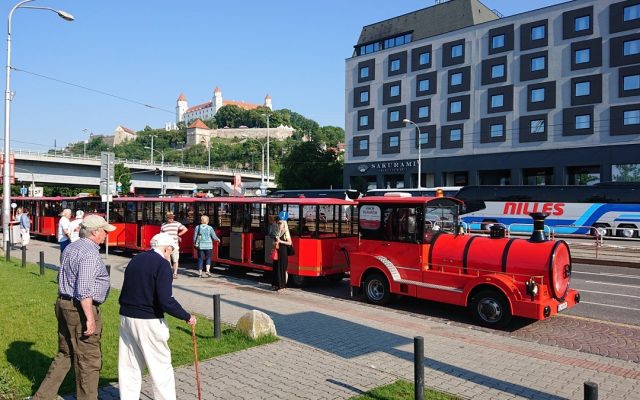 City train around Bratislava