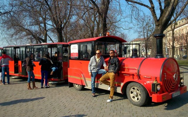 City train around Bratislava