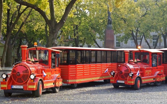 City train around Bratislava